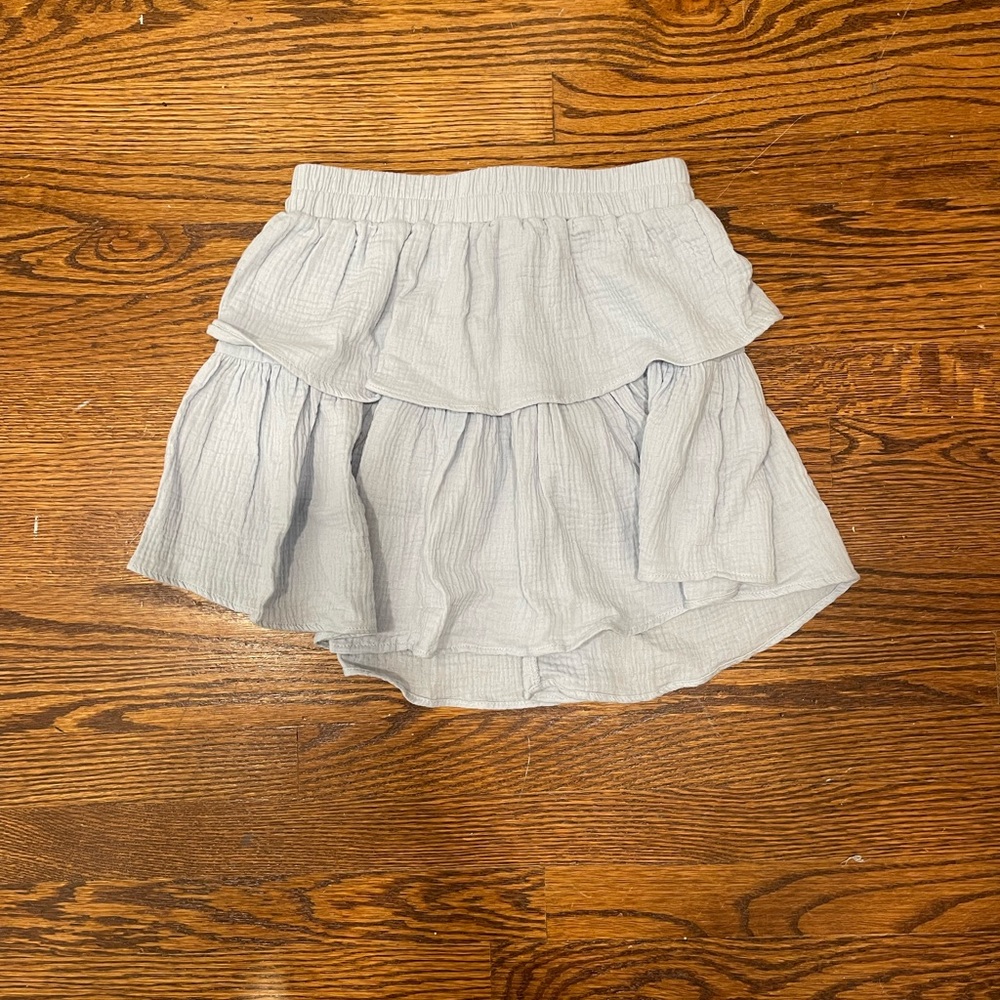 Blue flowy skirt